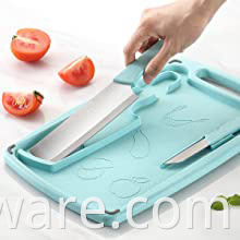 Vegetable Non Slip Wheat Straw Plastic Chopping Board Large Plastic Cutting Board HOZ Kitchenware Household Products